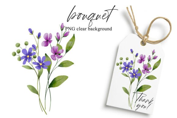 Download Watercolor Flowers Clipart Bouquet, PNG. - Flower Collection
