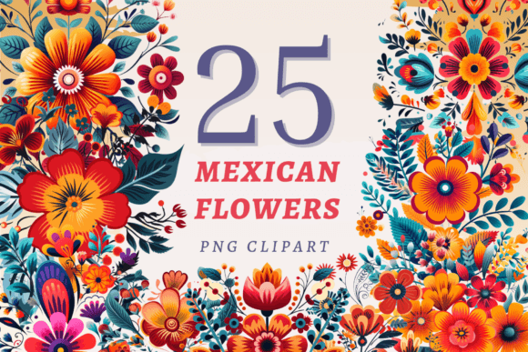 Download Mexican Flowers PNG Bundle - Flower Collection
