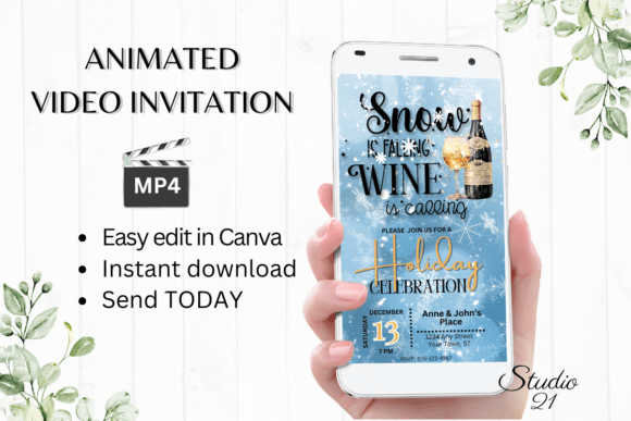 Download Animated Christmas Holiday Invitation - Holiday invitation Collection
