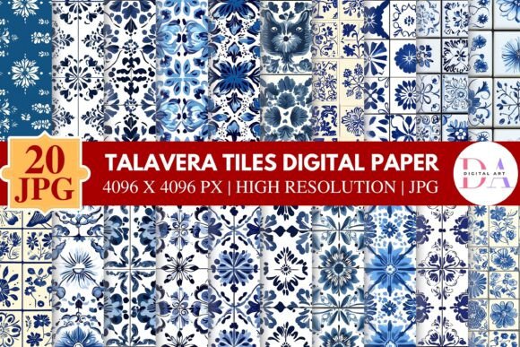 Download Talavera Tiles Digital Paper - Talavera Collection